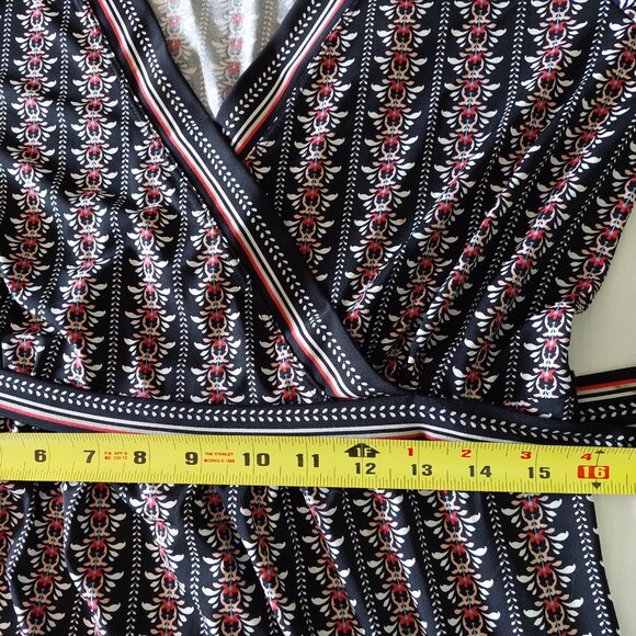 Women's Max Studio Nordstrom Long Sleeve Faux Wrap Floral Dress, Size S - Picture 9 of 10